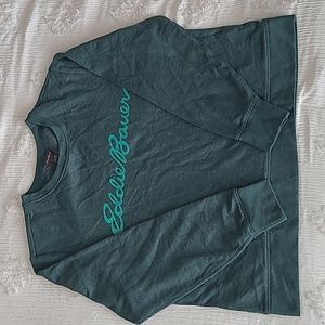 NWT Eddie Bauer Camp Fleece Logo Crewneck Sweatshirt